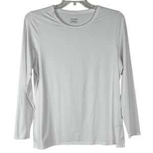 32 Degrees Heat lightweight White Long-Sleeve Crew Neck Top XXL